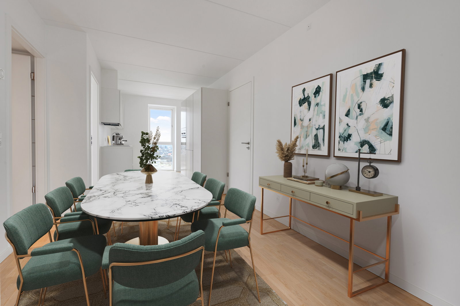 apartment Share-friendly 4-room apartment in Ørestad with balcony