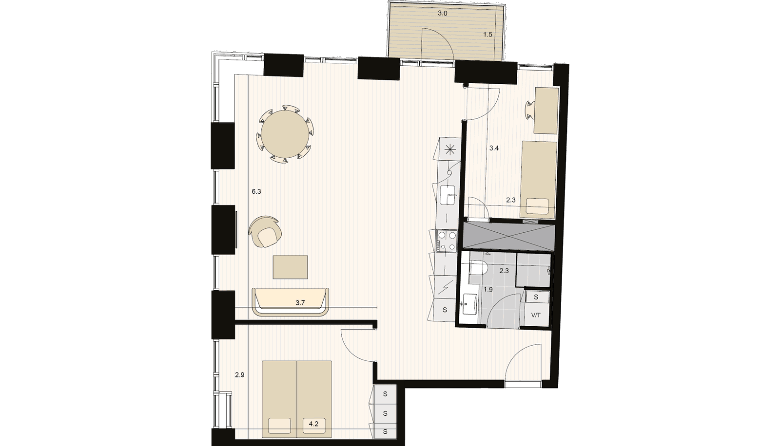 Visual presentation of the listing