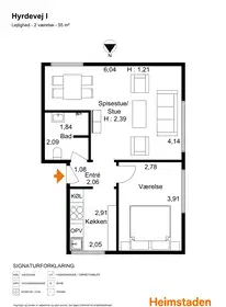 Visual presentation of the listing