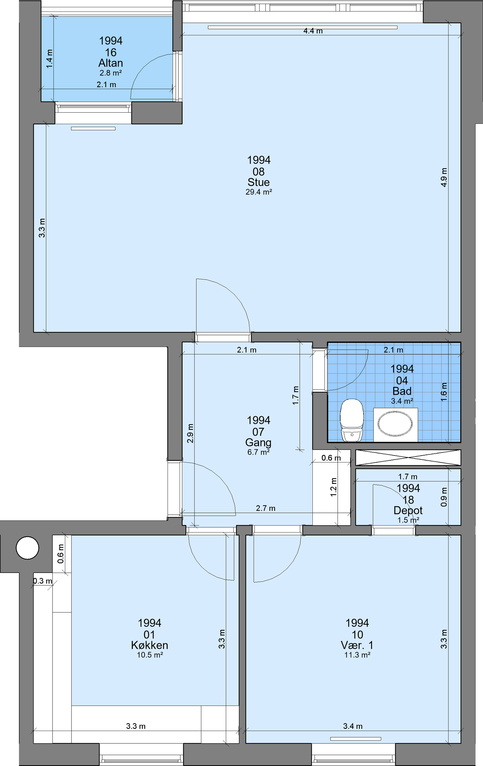 Visual presentation of the listing