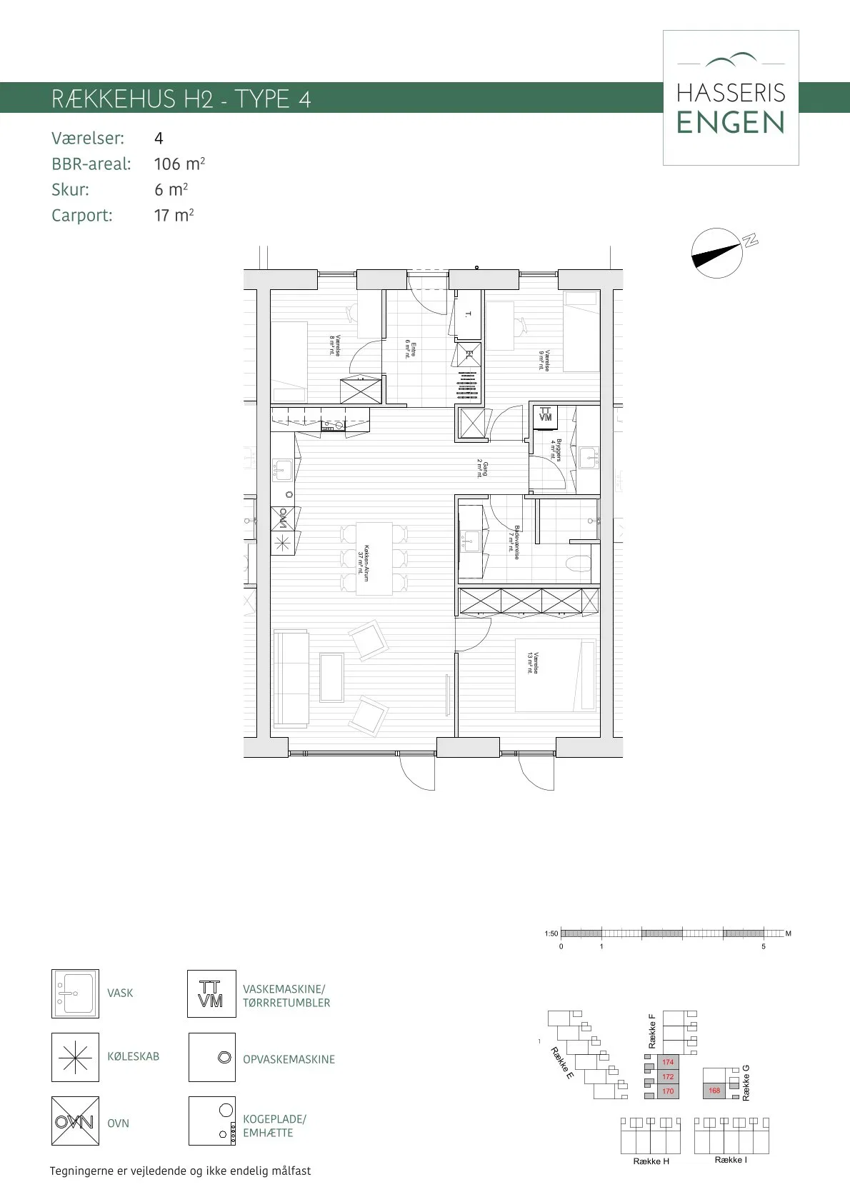 Visual presentation of the listing