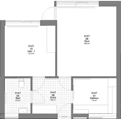 townhouse 61 m² lejlighed i boligområde