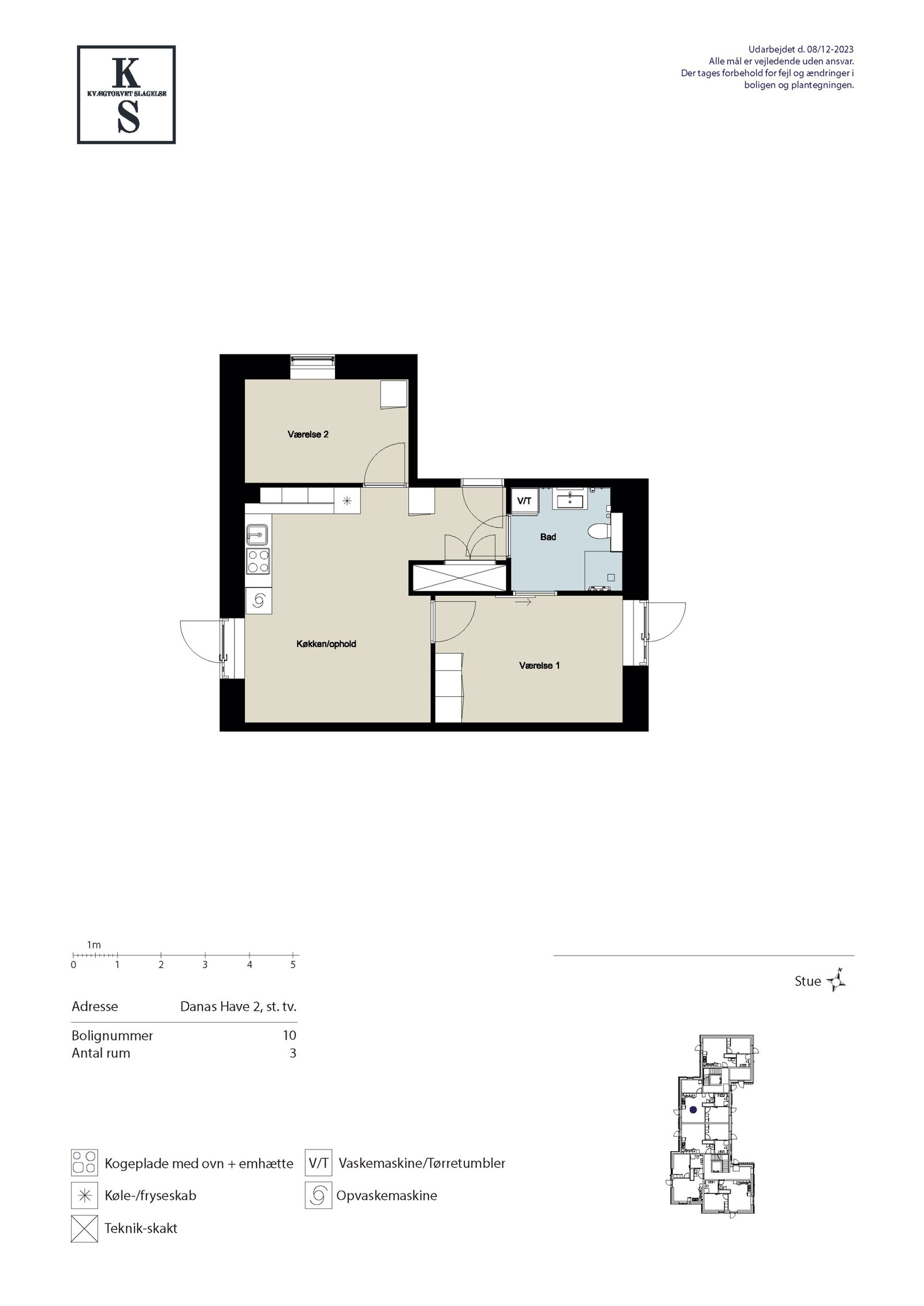Visual presentation of the listing