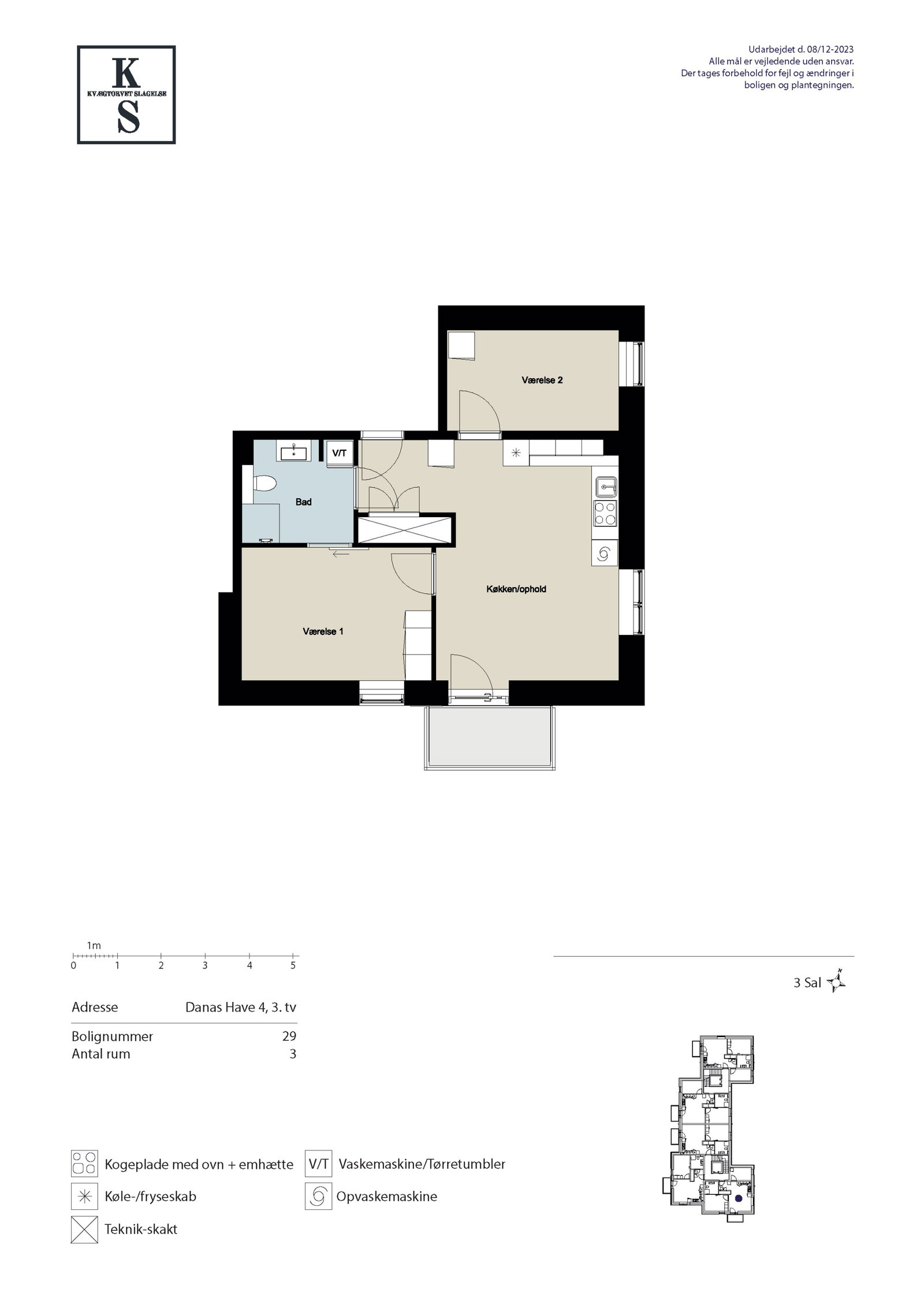 Visual presentation of the listing