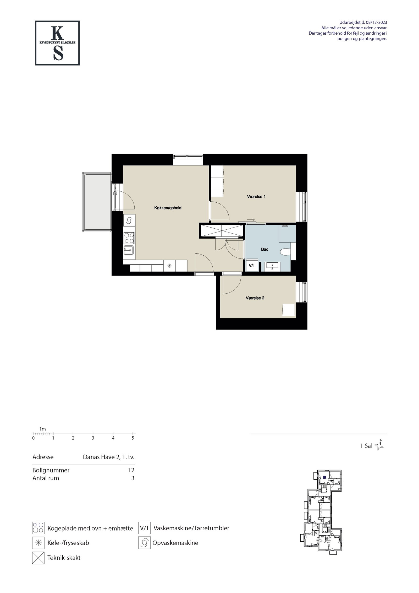 Visual presentation of the listing