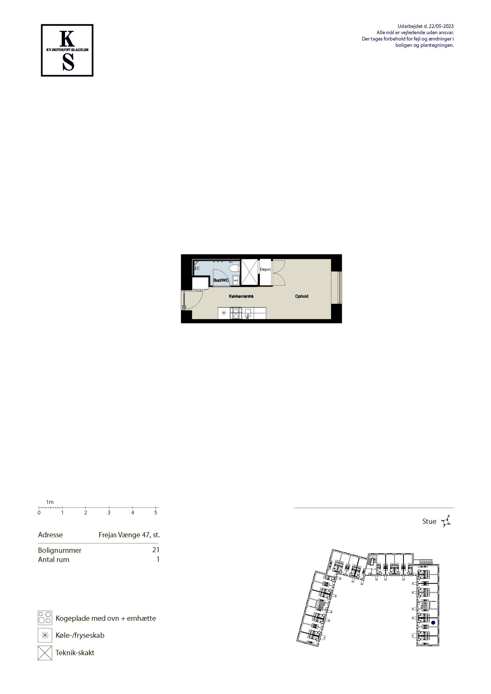 Visual presentation of the listing