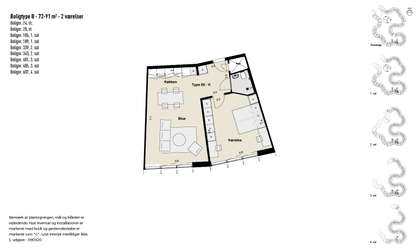 Visual presentation of the listing