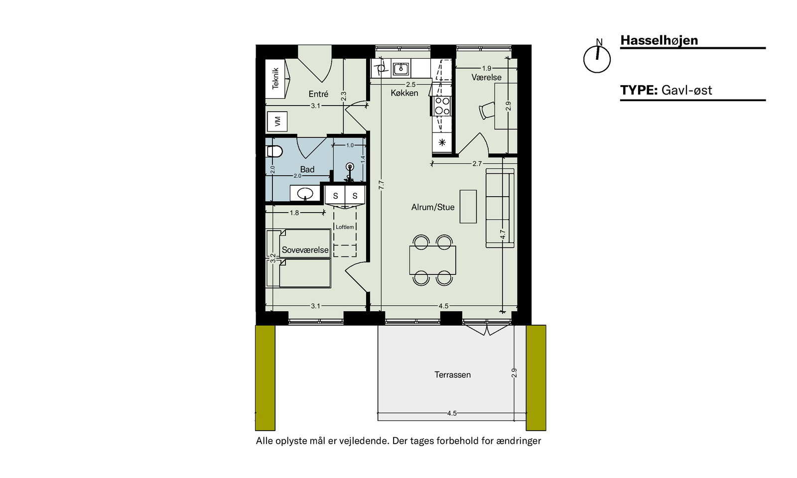 Visual presentation of the listing