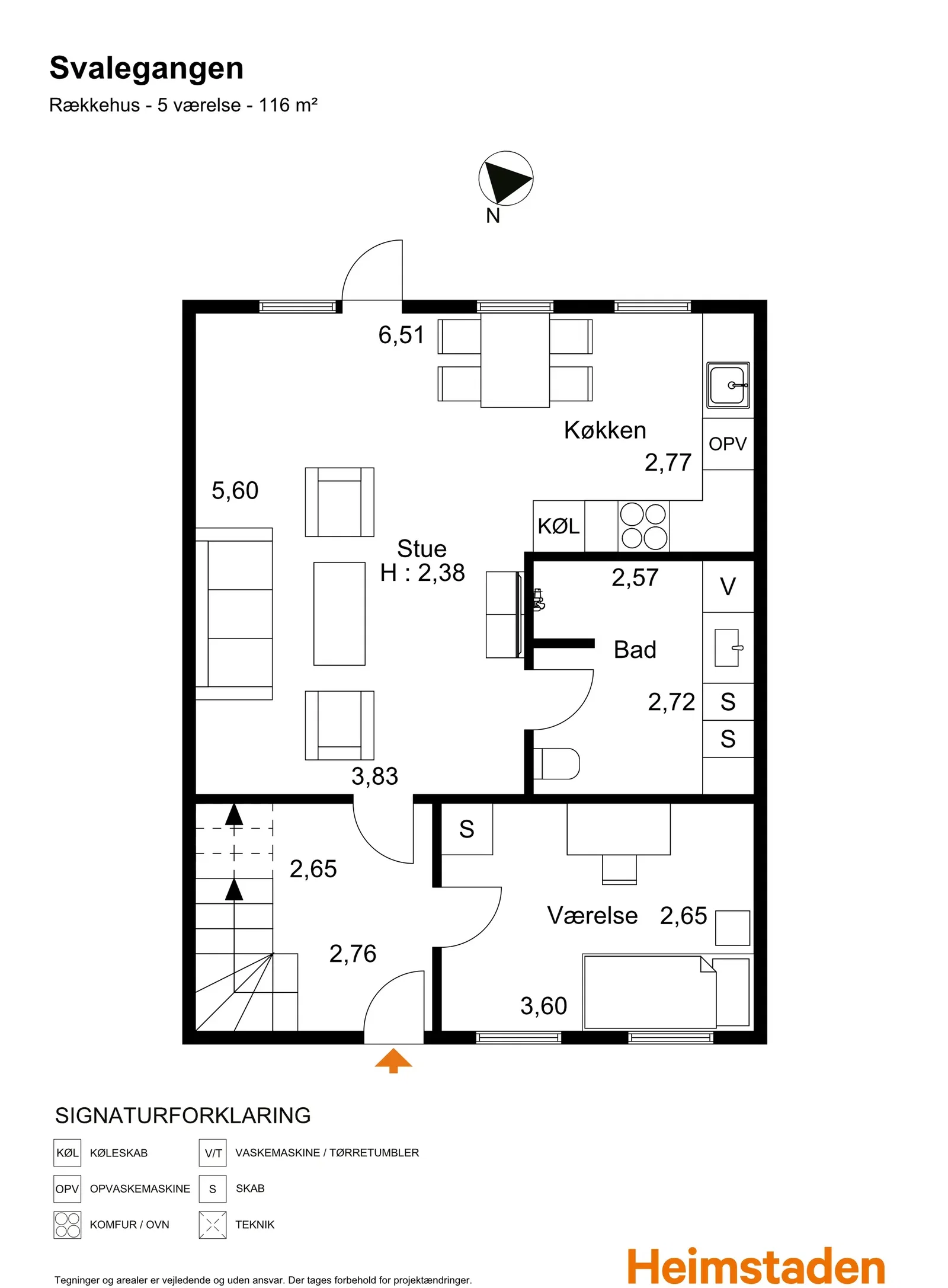 Visual presentation of the listing