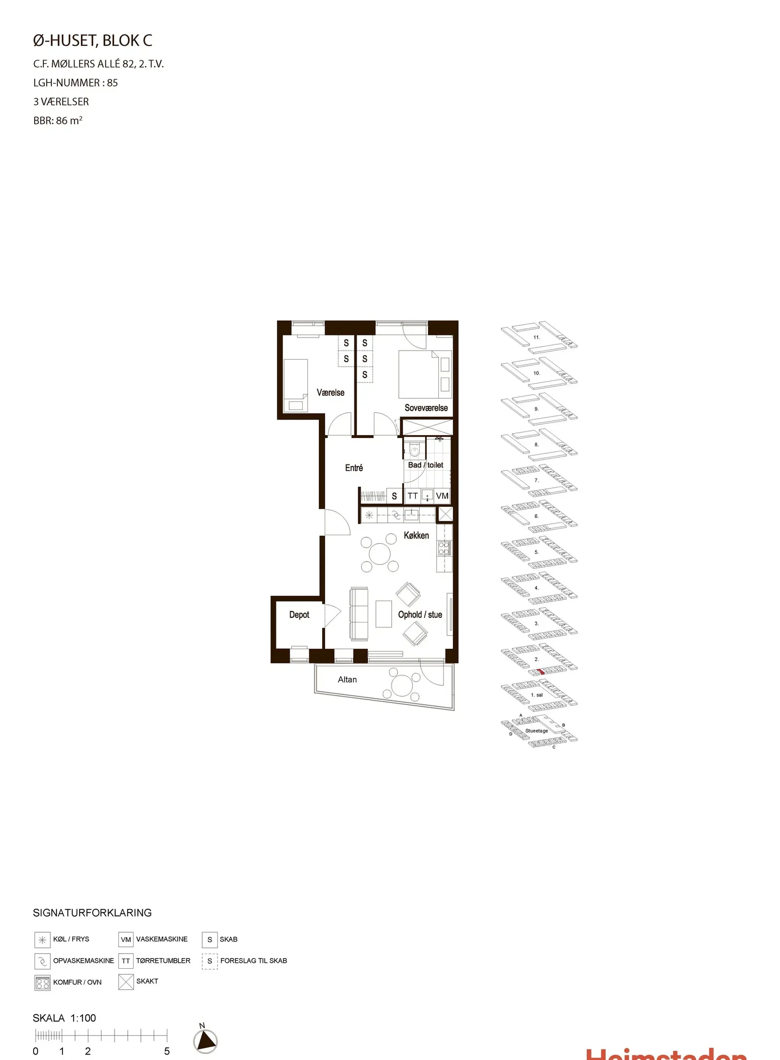 Visual presentation of the listing