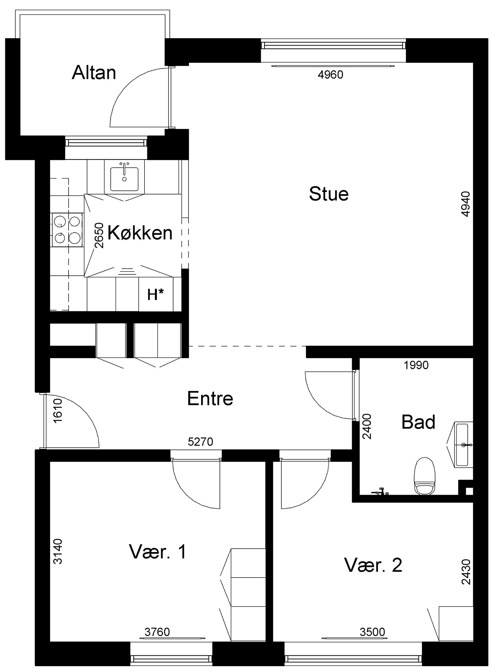 Visual presentation of the listing