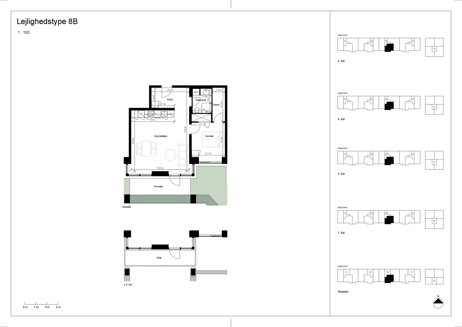 Visual presentation of the listing