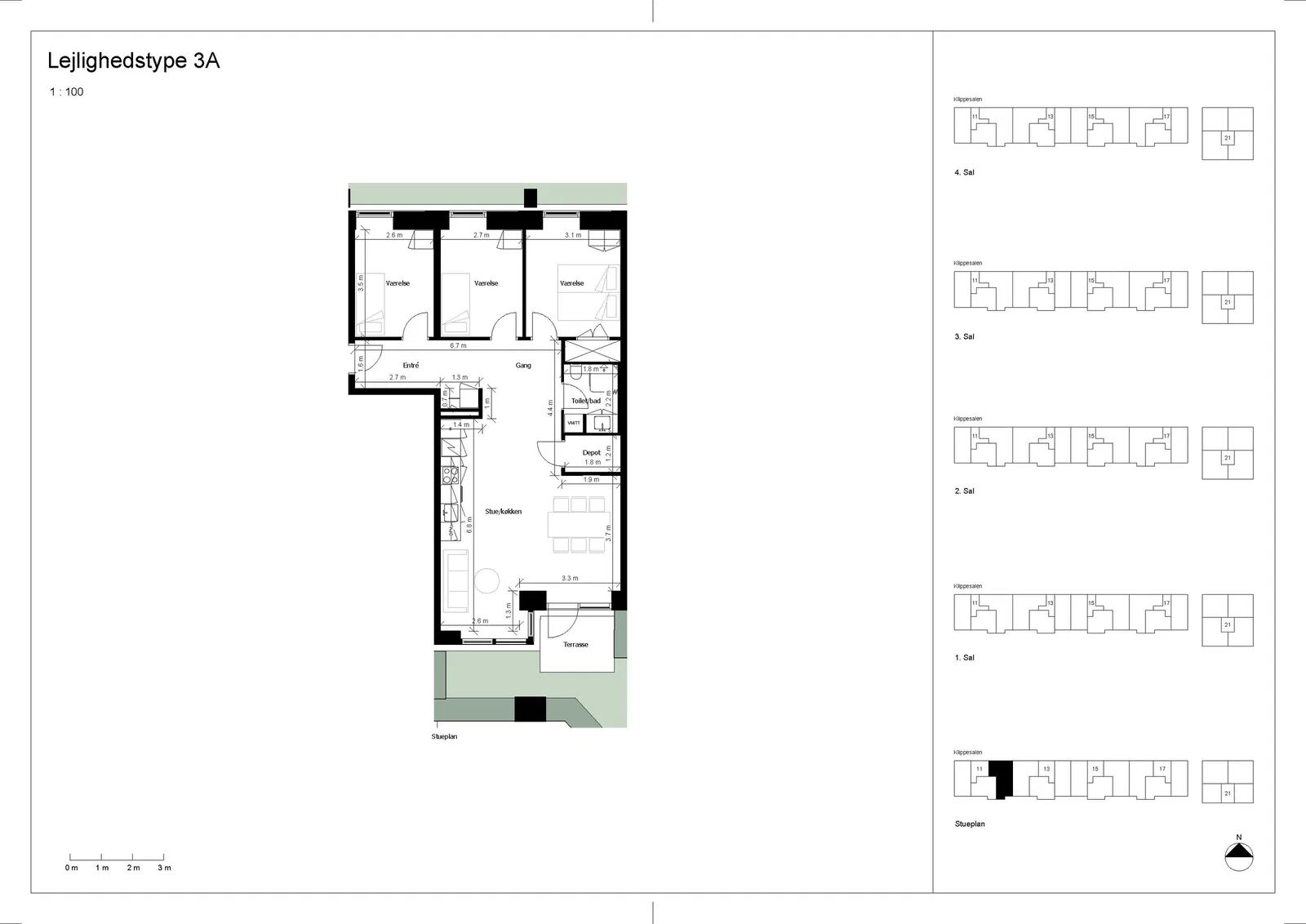 Visual presentation of the listing