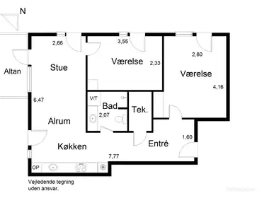 Visual presentation of the listing