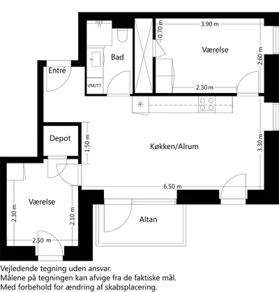 3-værelses bolig med altan eller terrasse - Postgrunden, Ballerup - 4