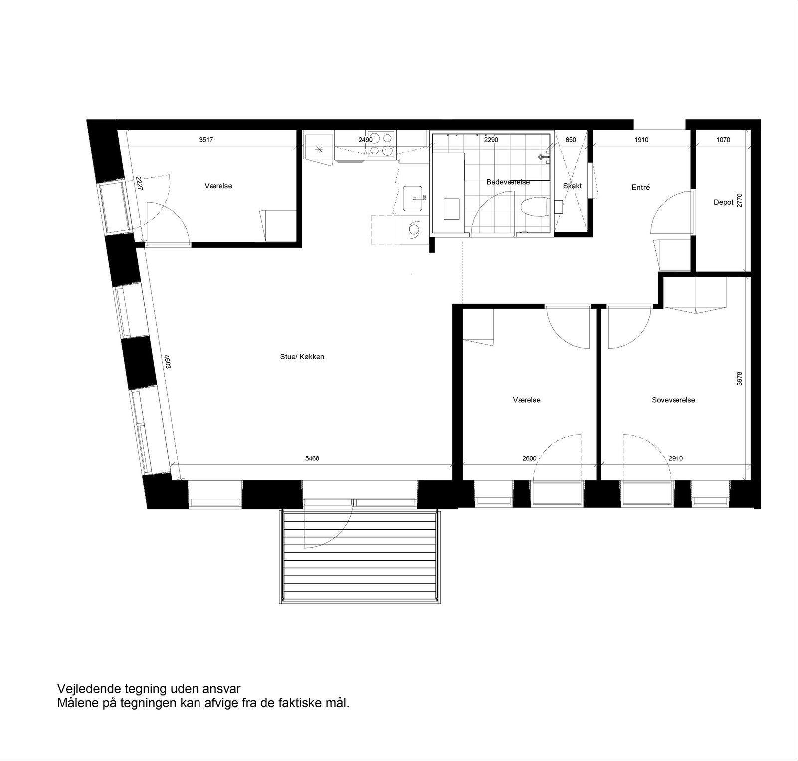 Visual presentation of the listing
