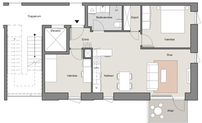 3-værelses lejlighed på 84 m² i Karolinehaven - Visionsvej, Aalborg - 1