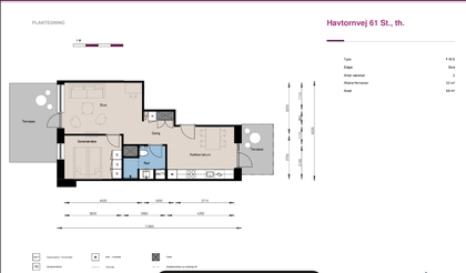 Visual presentation of the listing