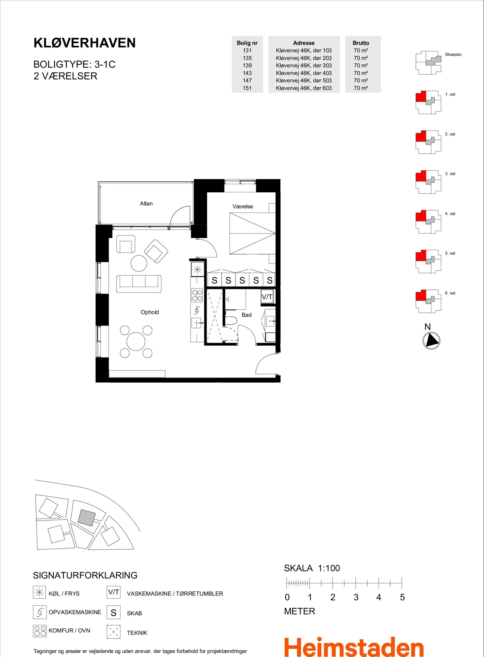 apartment Lys 2-værelses bolig på 70 m² nær Kolding Fjord
