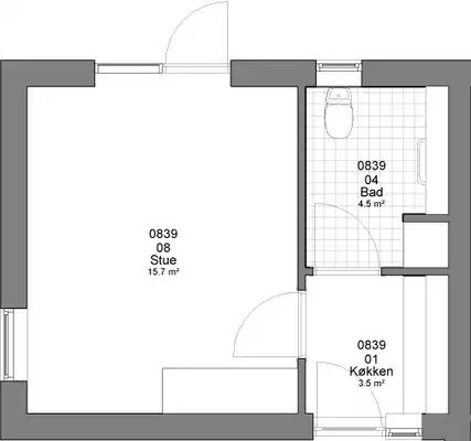townhouse Almen bolig i Aabybro, 31 m²