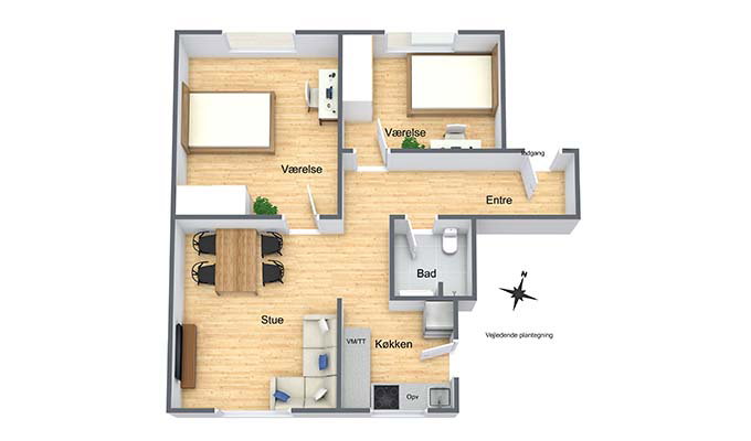 Visual presentation of the listing