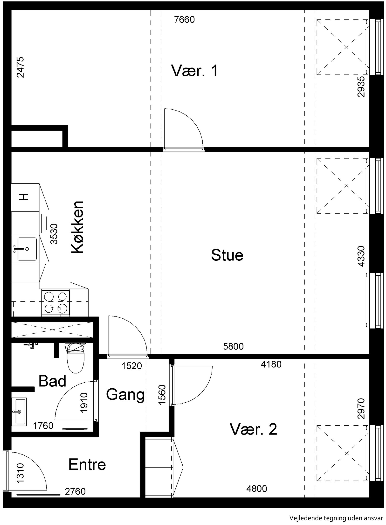 Visual presentation of the listing