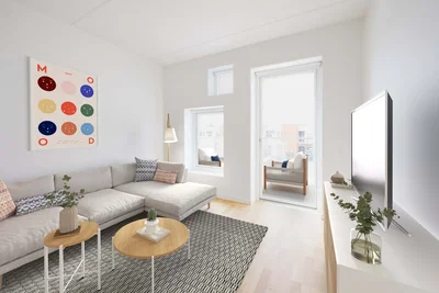 Lys 2-værelses med altan nær Aarhus C - Tulipanhaven, Aarhus N - 4