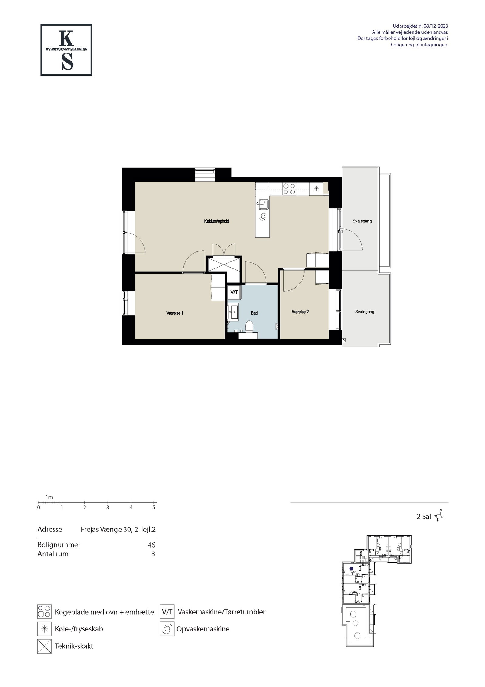 Visual presentation of the listing