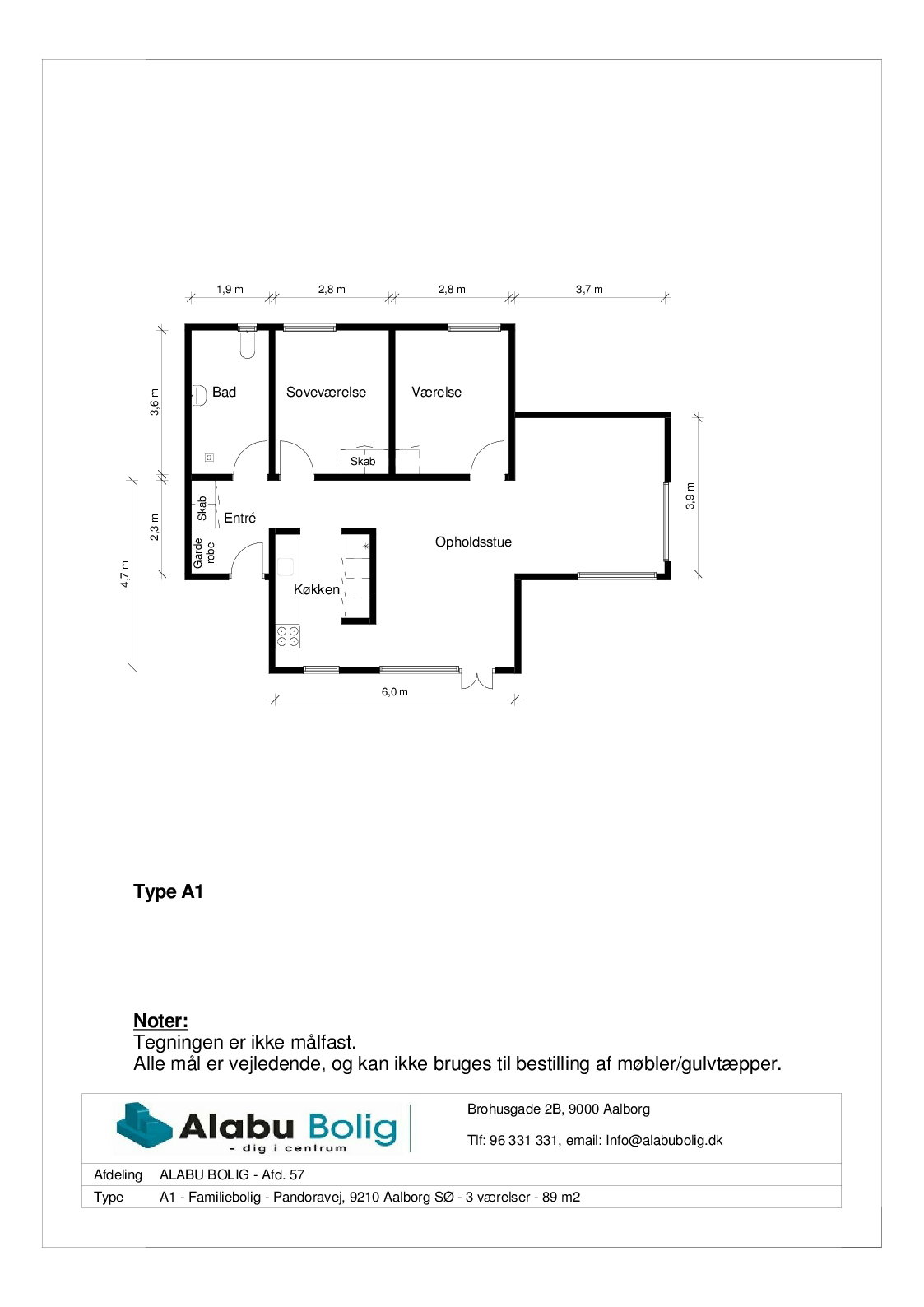Visual presentation of the listing