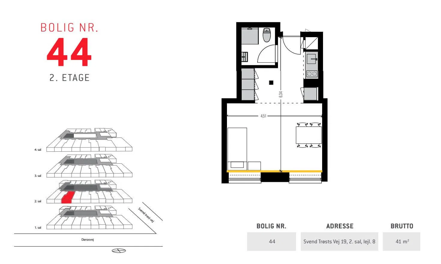Visual presentation of the listing