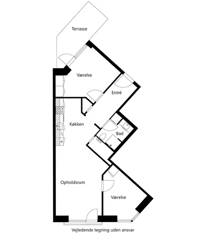 3-room apartment with balcony or terrace - Studiestrædet, Hillerød - 3