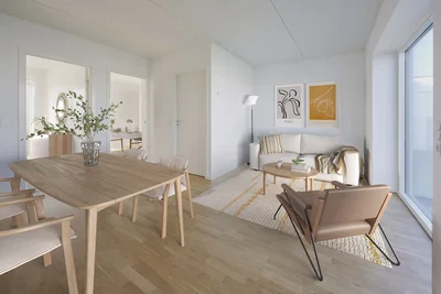 3-værelses lejlighed med stor altan nær Aarhus C - Blomsterlunden, Tilst - 3