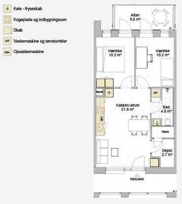 apartment Moderne lejligheder ved Nørresundby havn