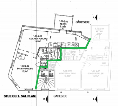 2 værelses lejlighed på 58m2 med altan - Bjerregade, Horsens - 3