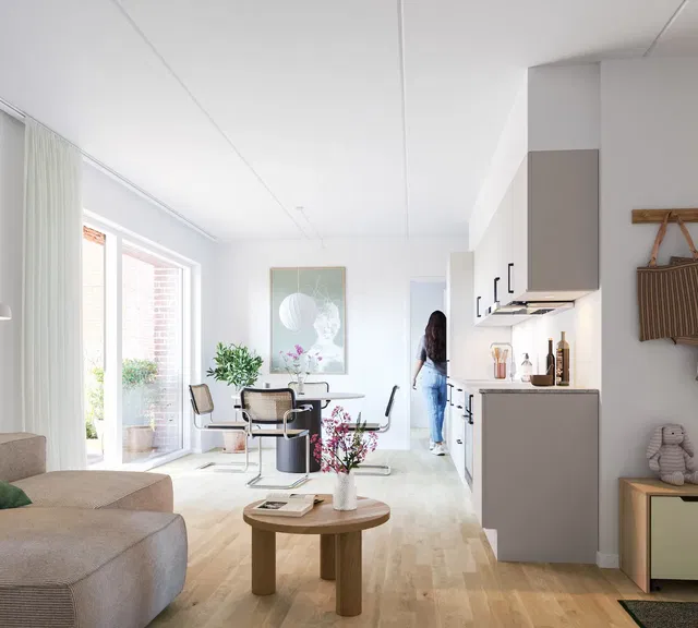 apartment Bright two-room apartment near Hvidovre Station