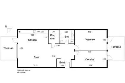 Lys 3-værelses lejlighed på 91 m² i Engbyen, Risskov – billede 13