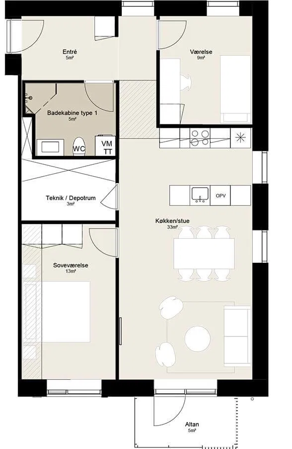 Visual presentation of the listing