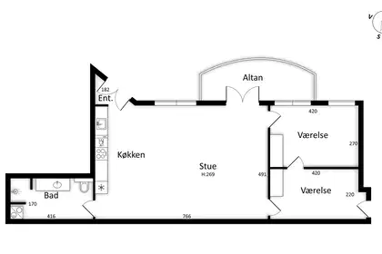 Visual presentation of the listing