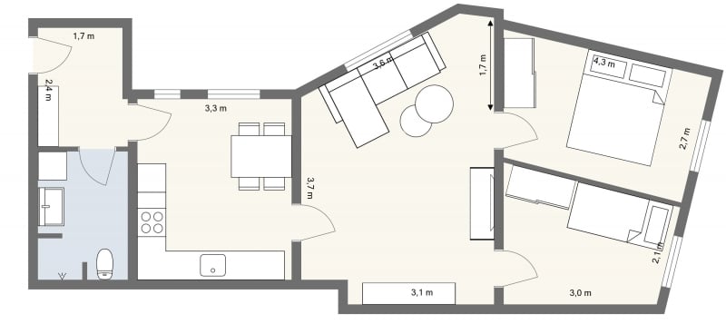 Visual presentation of the listing