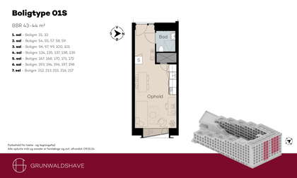 Visual presentation of the listing