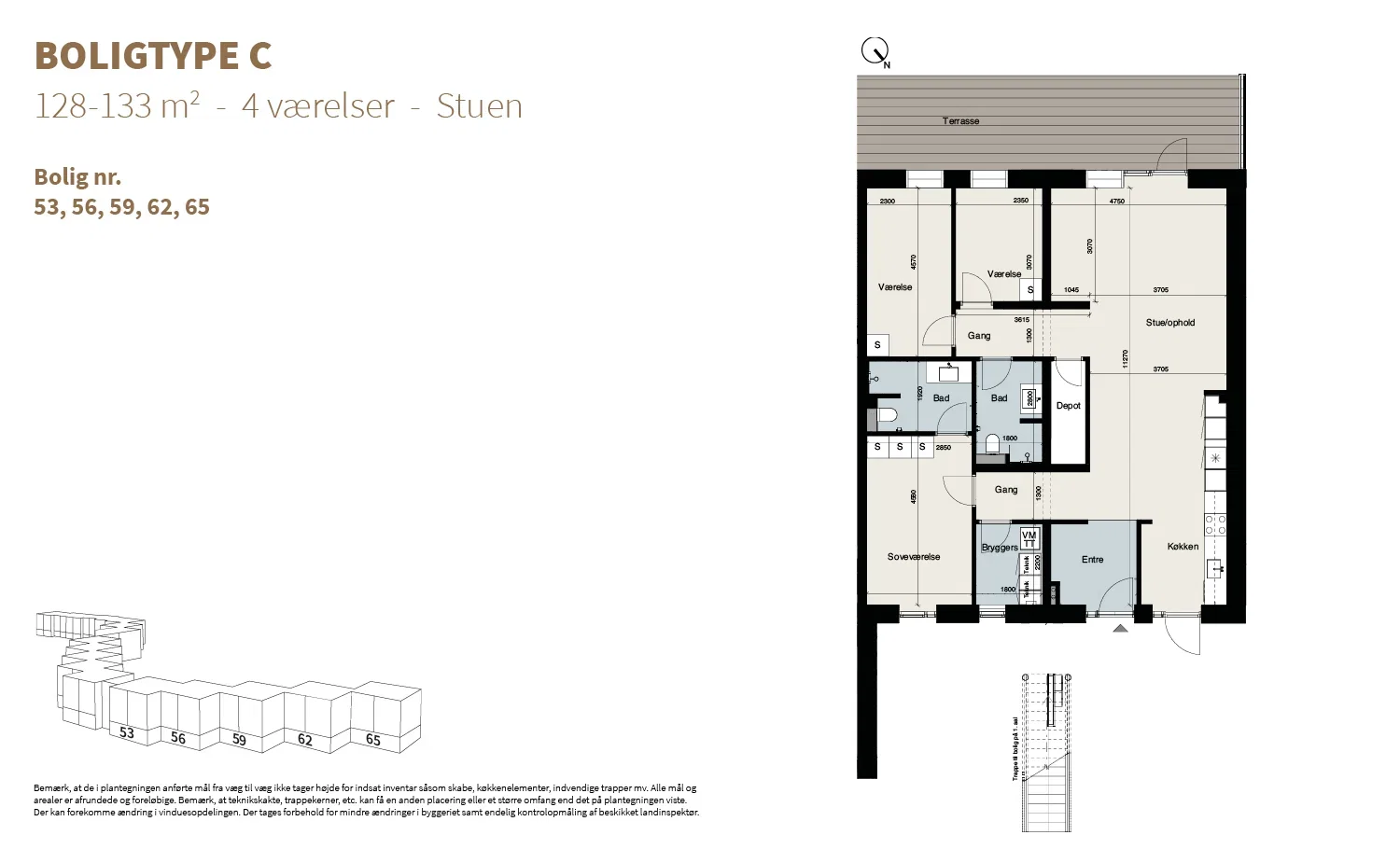 Visual presentation of the listing