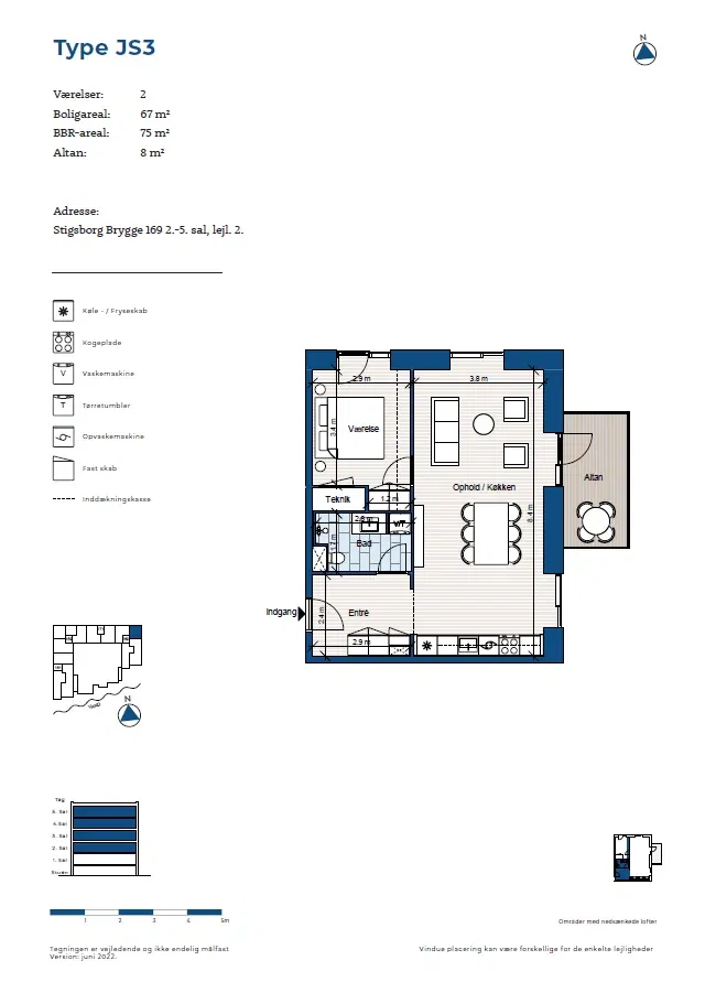 4th-floor apartment with a view - Stigsborg Brygge, Nørresundby - 4