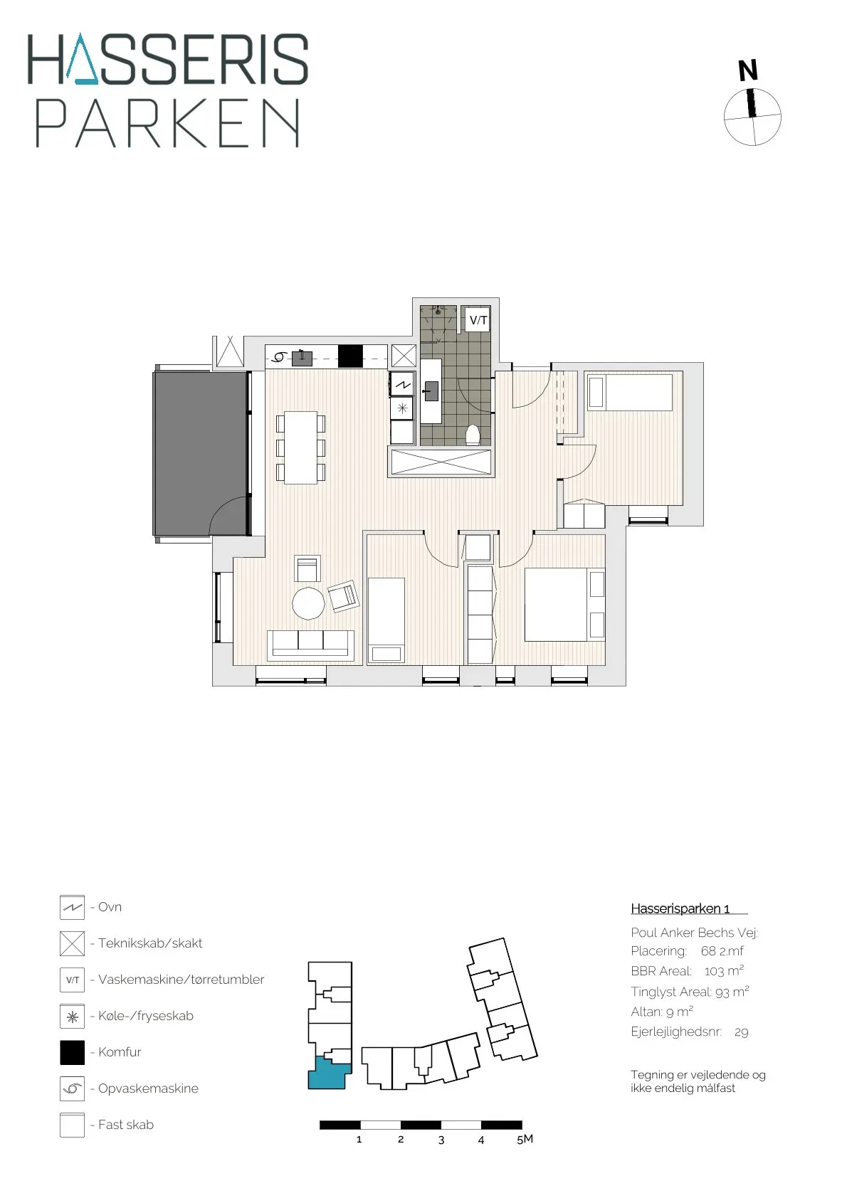 Visual presentation of the listing