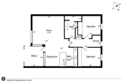 Visual presentation of the listing