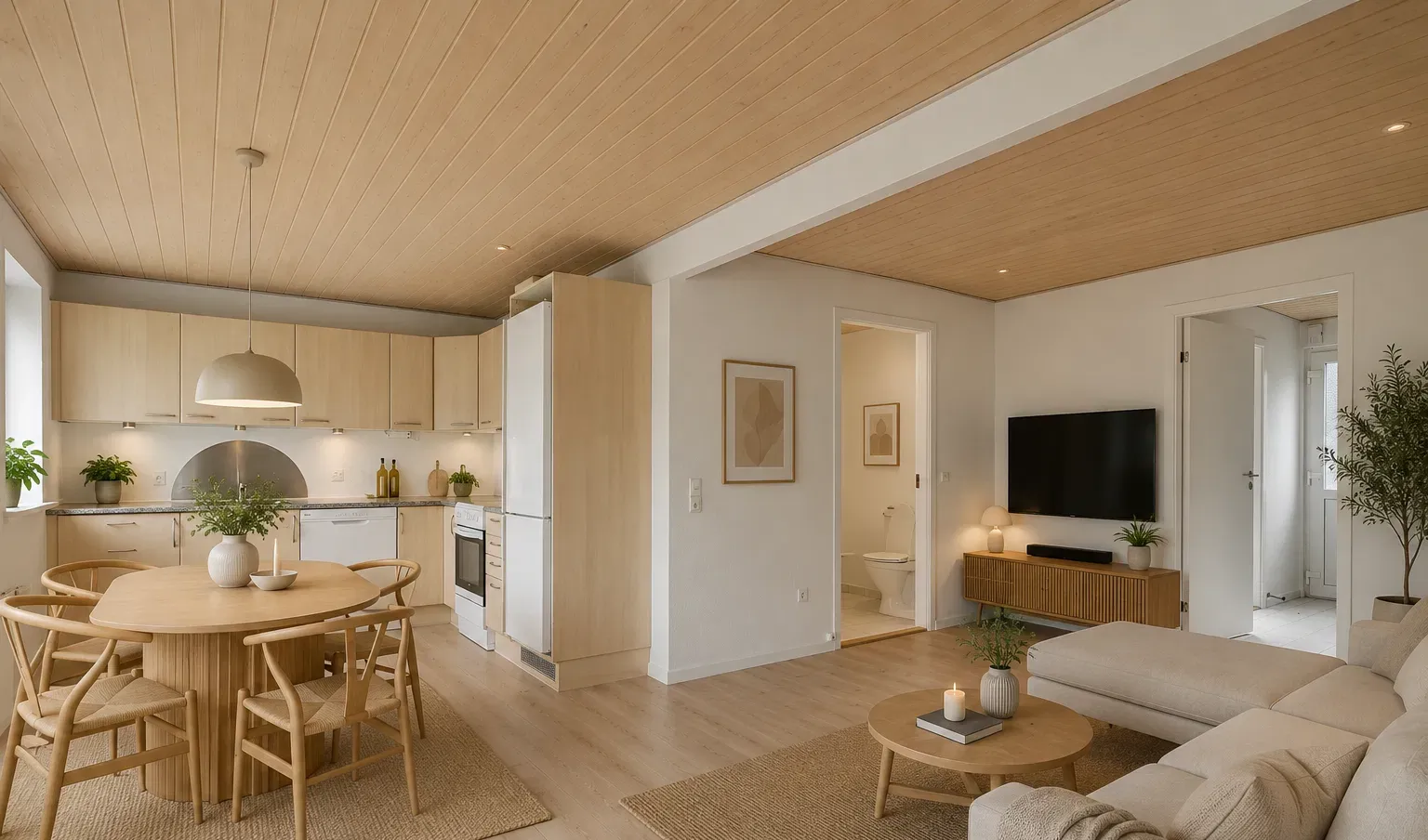 townhouse Rummeligt rækkehus i to plan med 117 m²
