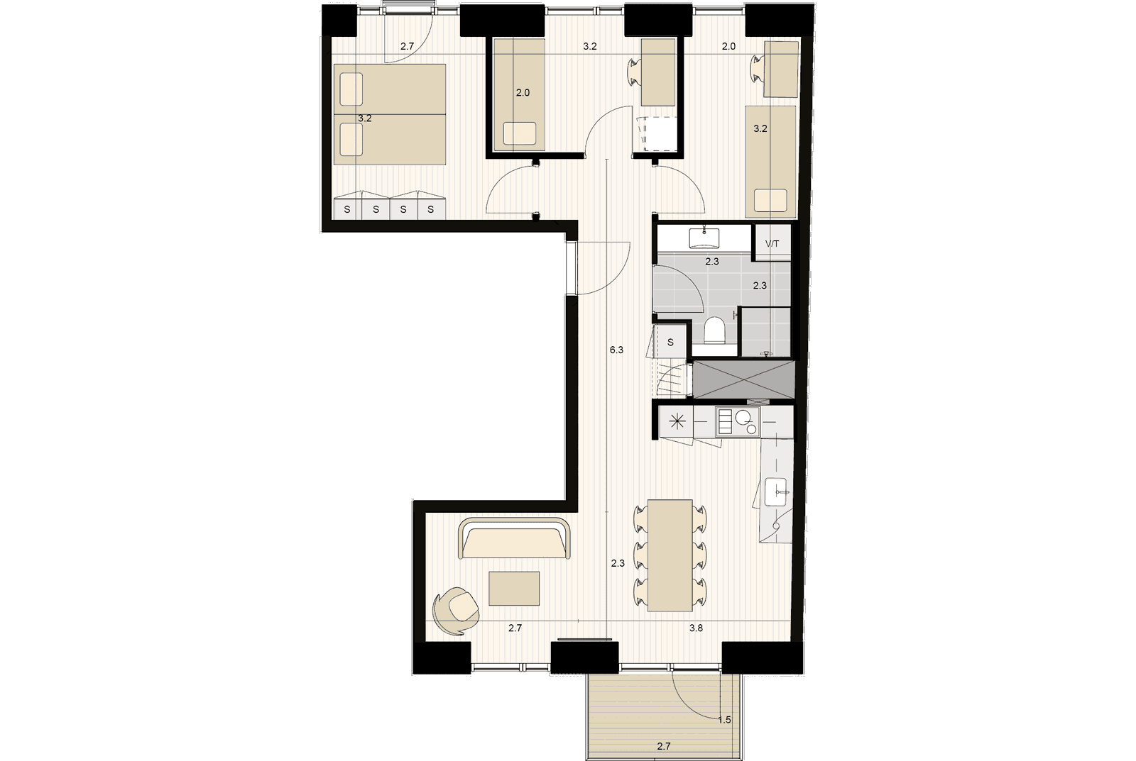 Visual presentation of the listing