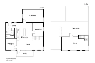 5-room apartment with rooftop terrace and balcony - Parmagade, København S - 3