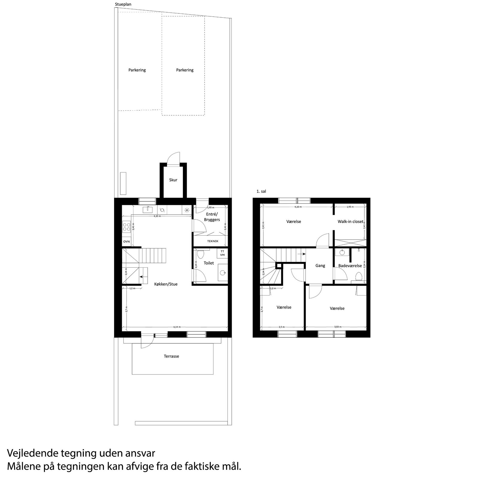 Visual presentation of the listing