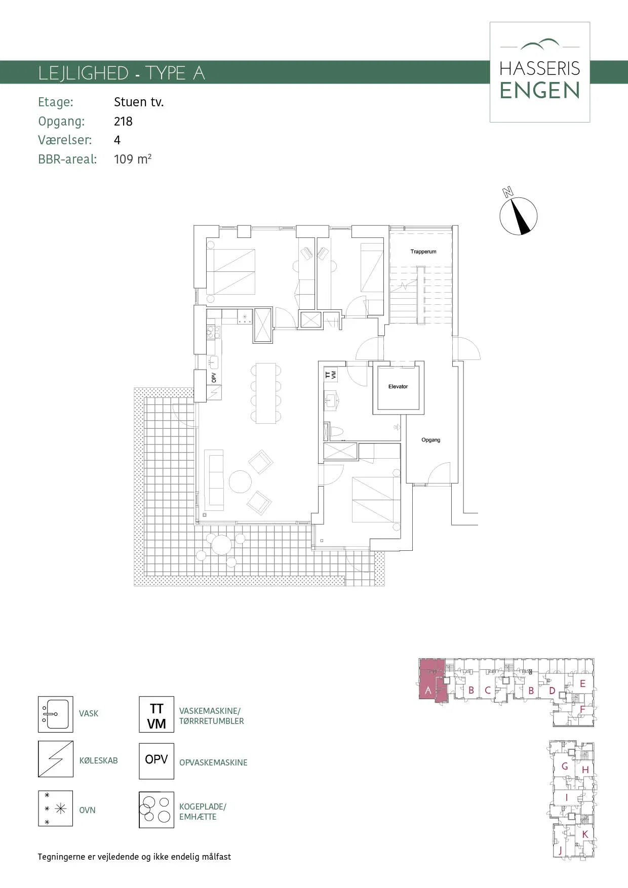 Visual presentation of the listing