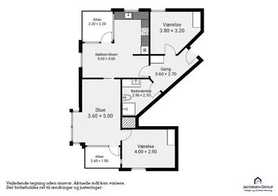 Lys seniorlejlighed på 94 m² med to altaner - Golfparken, Herning - 4